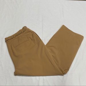 Liz Claiborne Audra Pant w/ belt,  Gold, 16P